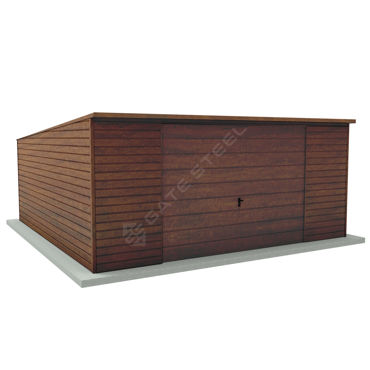 Garaż spad do tyłu 5m x 5m Garaż spad do tyłu 5m x 5m