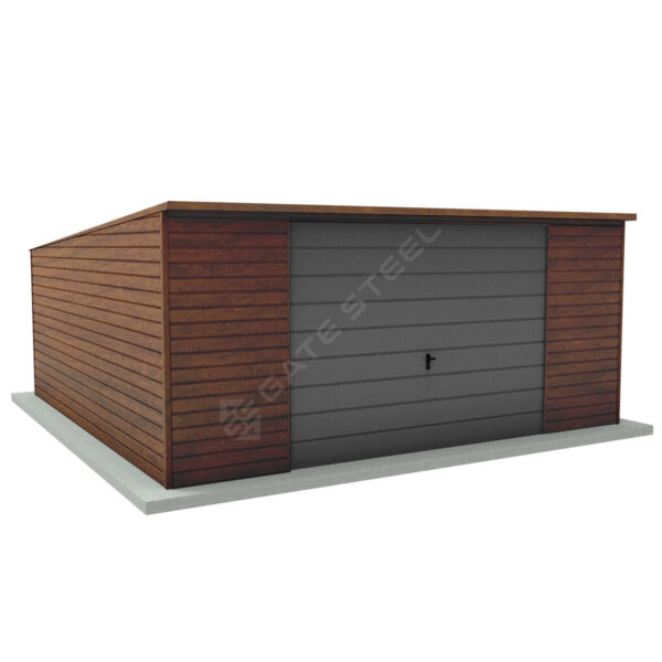 Garaż spad do tyłu 5m x 5m