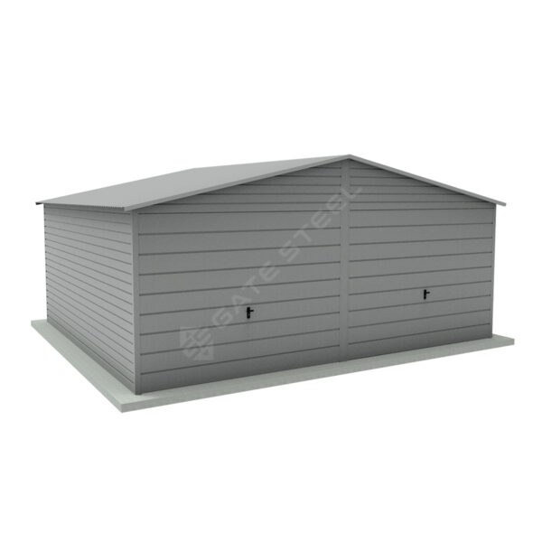Garaż Dwuspadowy Premium Dwie Bramy 6m x 6m